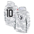 Ncoe A.Cardinals #10 Josh Sweat Player Arctic Camo Limited Salute to Service Pullover Hoodies Game Stitched Jerseys