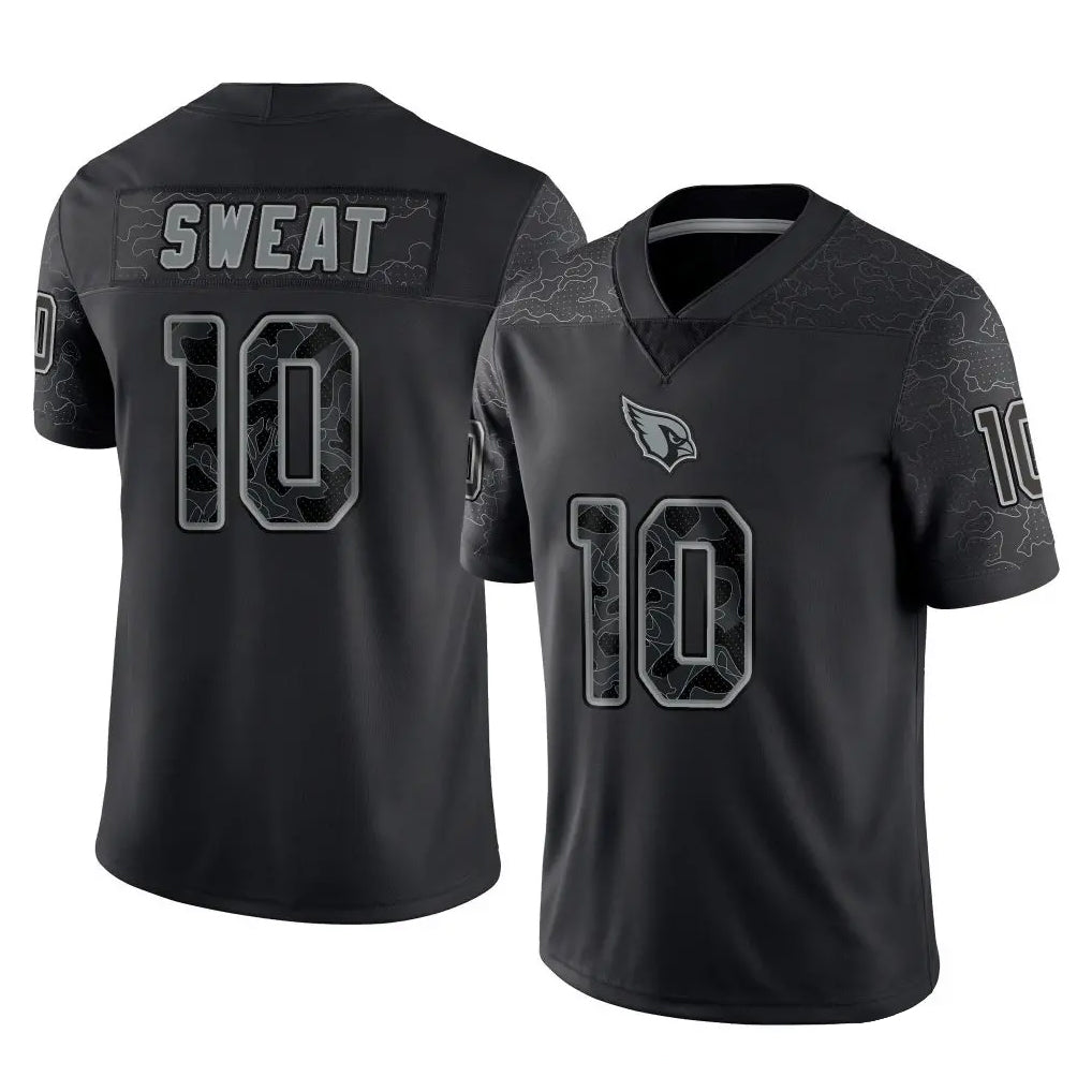 Ncoe A.Cardinals #10 Josh Sweat Player Black RFLCTV Limited Home Game Stitched Jerseys