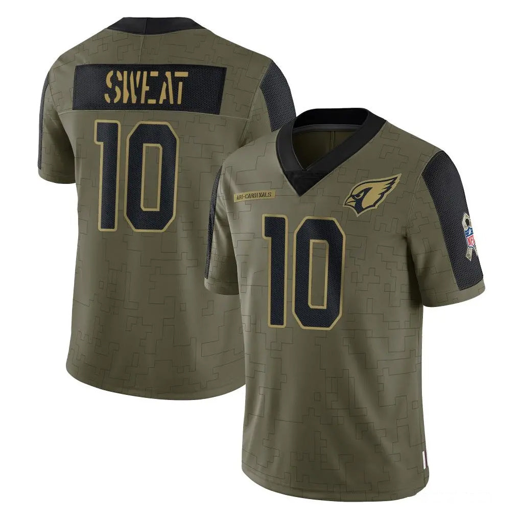 Ncoe A.Cardinals #10 Josh Sweat Player Olive Salute To Service Limited Game Stitched Jerseys