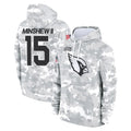Ncoe A.Cardinals #15 Gardner Minshew II Player Arctic Camo Limited Salute to Service Pullover Hoodies Game Stitched Jerseys
