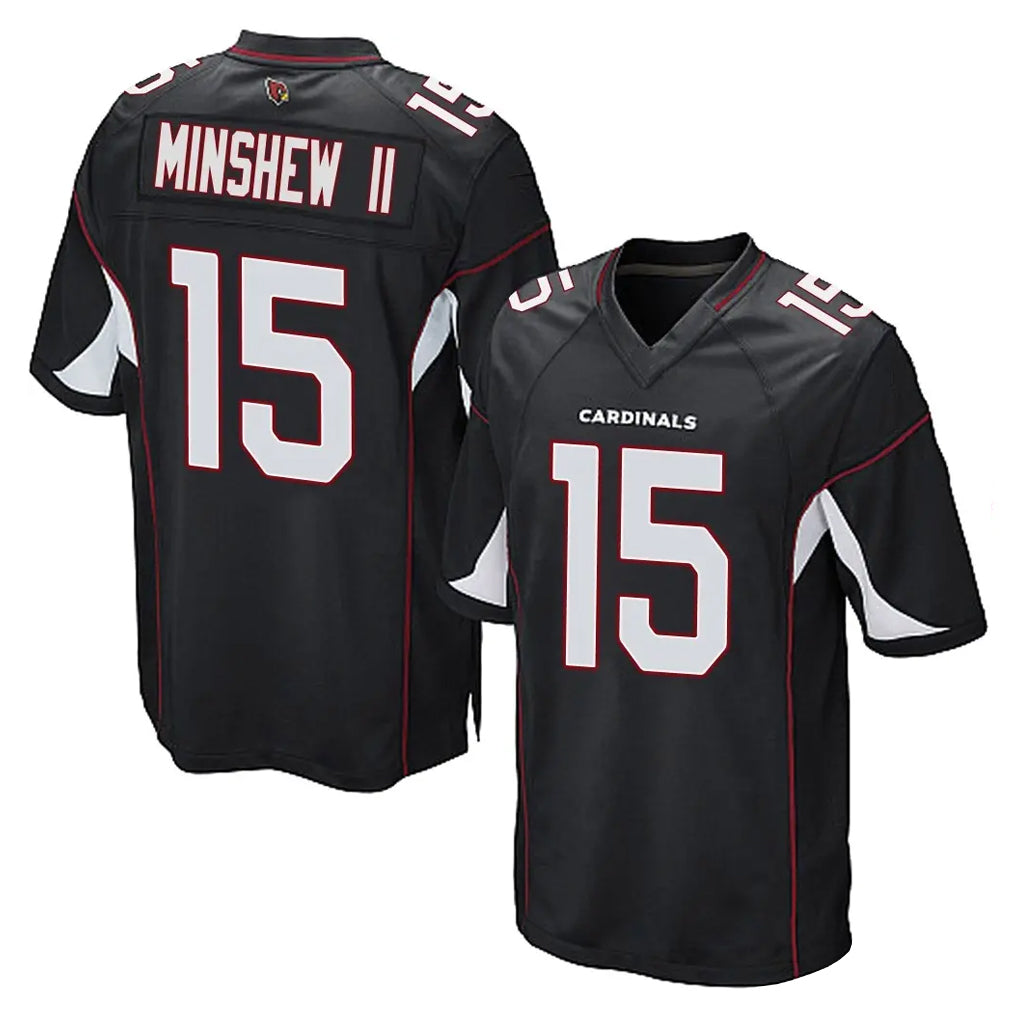Ncoe A.Cardinals #15 Gardner Minshew II Player Black Home Game Stitched Jerseys
