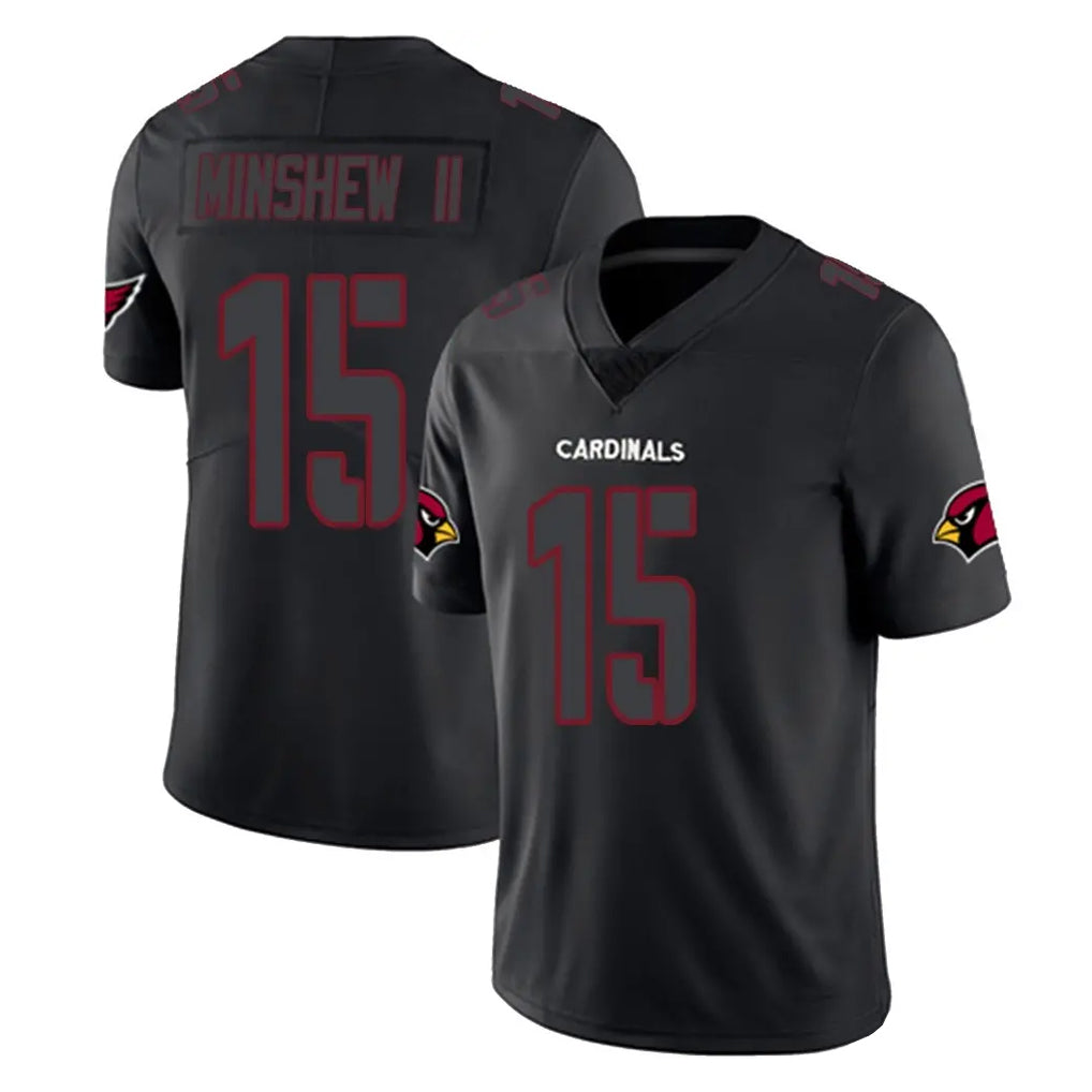 Ncoe A.Cardinals #15 Gardner Minshew II Player Black Impact Limited Home Game Stitched Jerseys