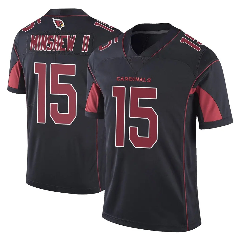 Ncoe A.Cardinals #15 Gardner Minshew II Player Black Limited Color Rush Vapor Untouchable Home Game Stitched Jerseys