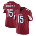 Ncoe A.Cardinals #15 Gardner Minshew II Player Cardinal Vapor Limited Home Game  Stitched Jerseys