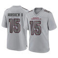 Ncoe A.Cardinals #15 Gardner Minshew II Player Gray Atmosphere Fashion Home Game Stitched Jerseys
