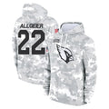Ncoe A.Cardinals #22 Tyler Allgeier Player Arctic Camo Limited Salute to Service Pullover Hoodies Game Stitched Jerseys