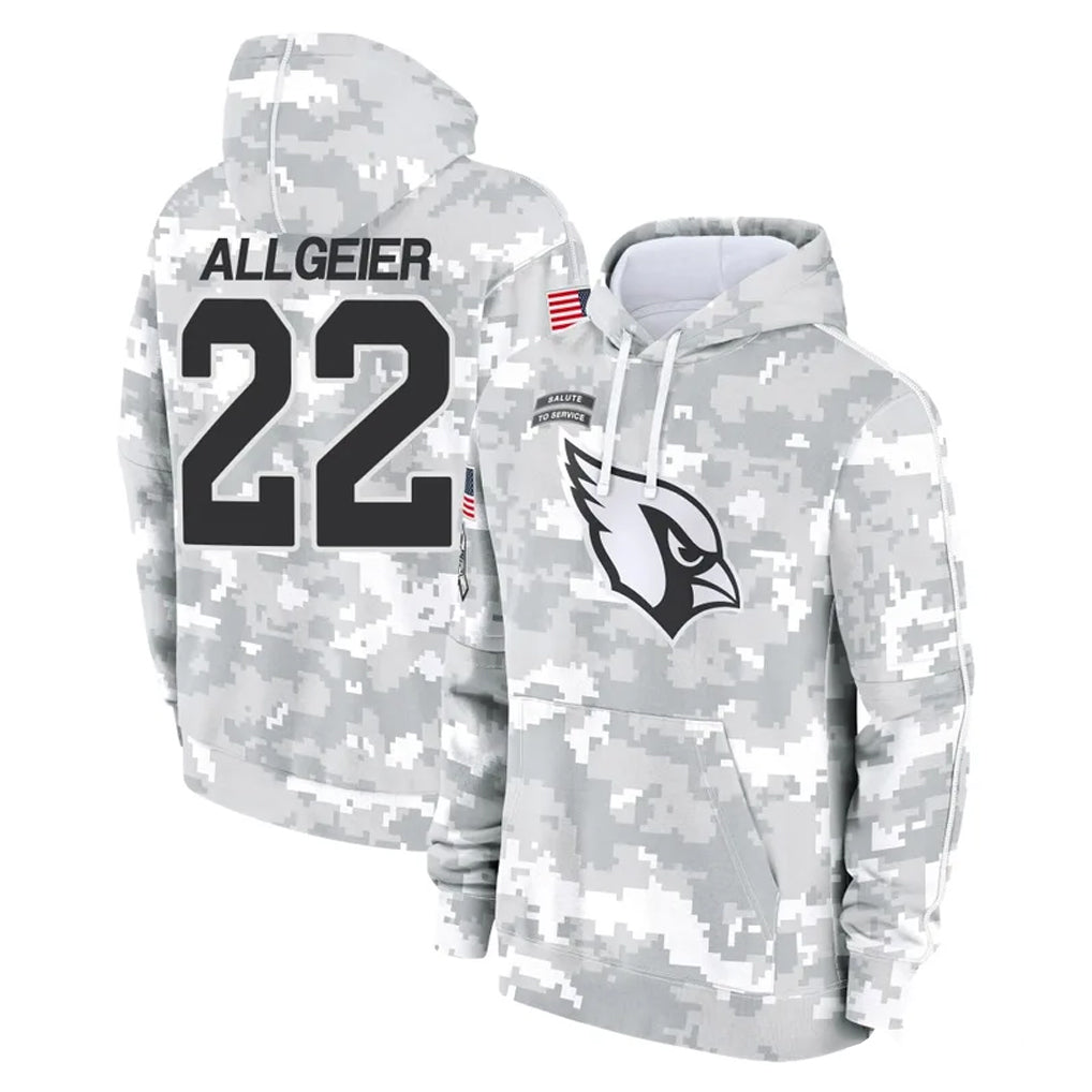 Ncoe A.Cardinals #22 Tyler Allgeier Player Arctic Camo Limited Salute to Service Pullover Hoodies Game Stitched Jerseys