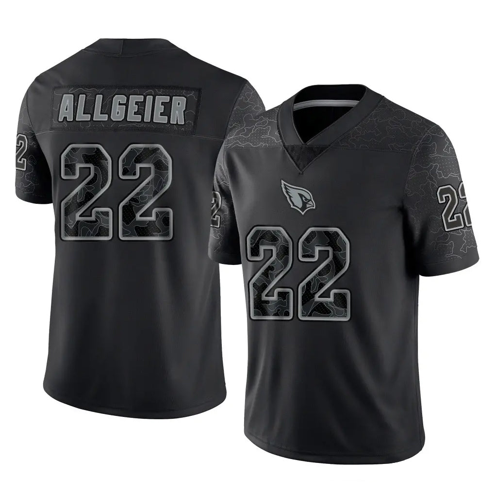 Ncoe A.Cardinals #22 Tyler Allgeier Player Black RFLCTV Limited Home Game Stitched Jerseys