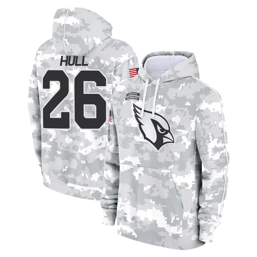 Ncoe A.Cardinals #26 Evan Hull Player Arctic Camo Limited Salute to Service Pullover Hoodies Game Stitched Jerseys