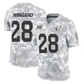 Ncoe A.Cardinals #28 Andrew Wingard Player Arctic Camo Limited Salute To Service Home Game Stitched Jerseys