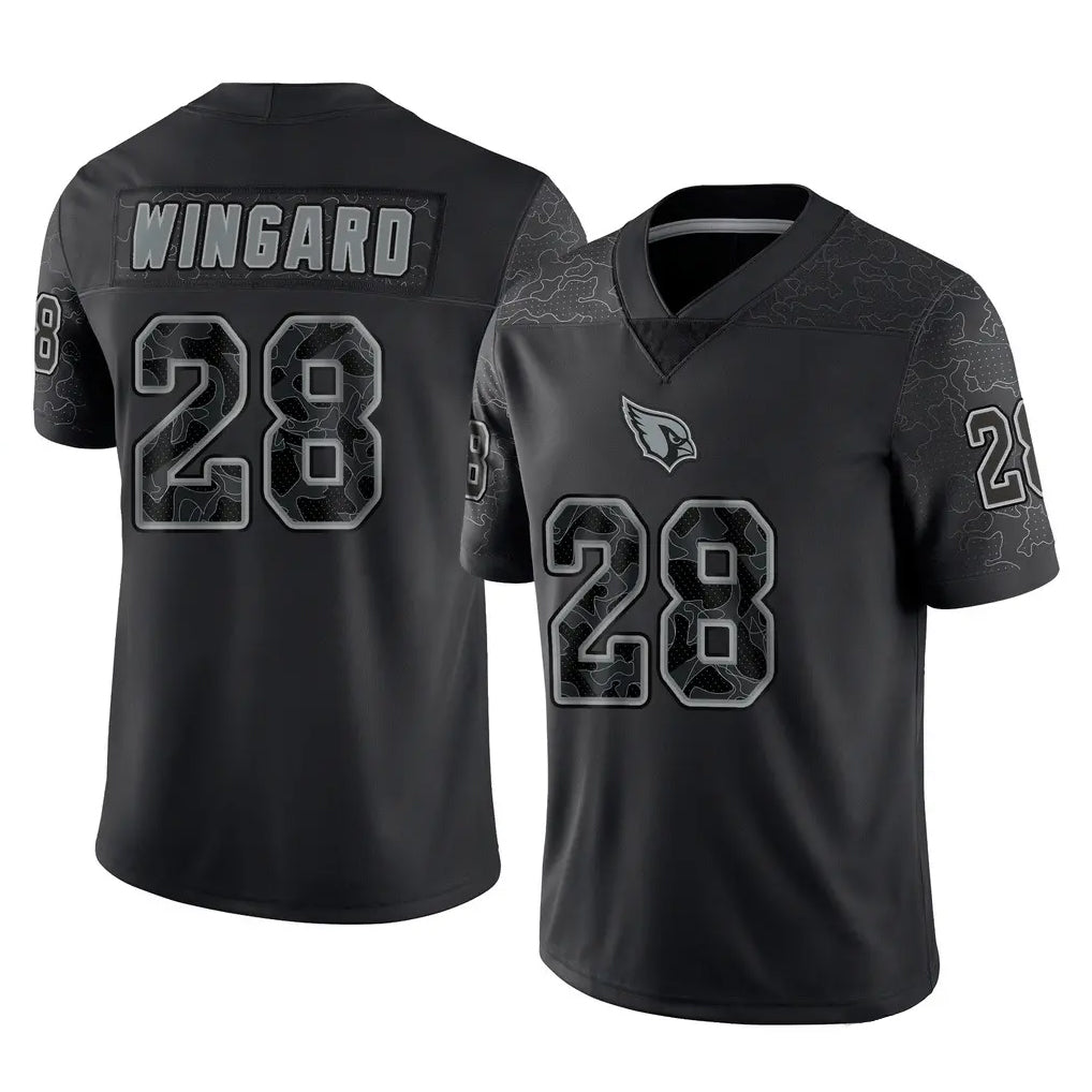 Ncoe A.Cardinals #28 Andrew Wingard Player Black RFLCTV Limited Home Game Stitched Jerseys