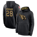 Ncoe A.Cardinals #28 Andrew Wingard Player Black Salute to Service Sideline Performance Pullover Hoodies Home Game Stitched Jerseys