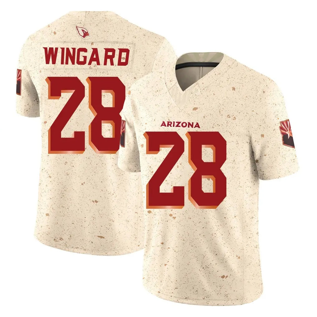 Ncoe A.Cardinals #28 Andrew Wingard Player Cream Rivalries Collection Vapor Limited Home Game Stitched Jerseys