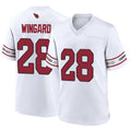 Ncoe A.Cardinals #28 Andrew Wingard Player White Home Game Stitched Jerseys