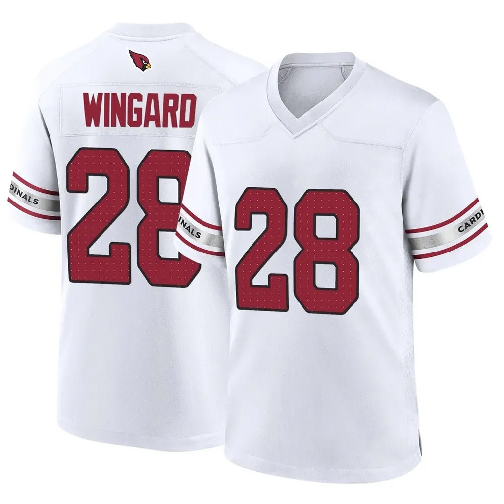 Ncoe A.Cardinals #28 Andrew Wingard Player White Home Game Stitched Jerseys