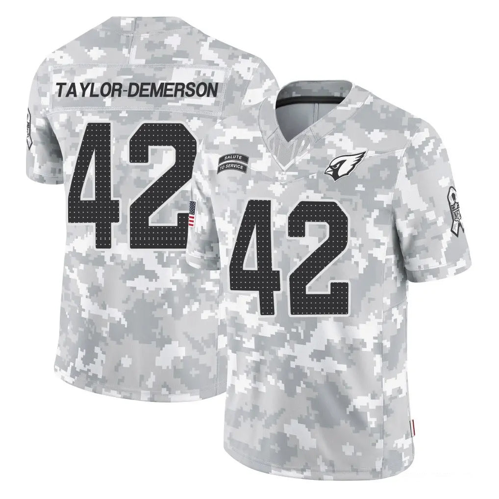 Ncoe A.Cardinals #42 Dadrion Taylor-Demerson Player Arctic Camo Limited Salute To Service Home Game Stitched Jerseys