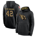 Ncoe A.Cardinals #42 Dadrion Taylor-Demerson Player Black Salute to Service Sideline Performance Pullover Hoodies Home Game Stitched Jerseys