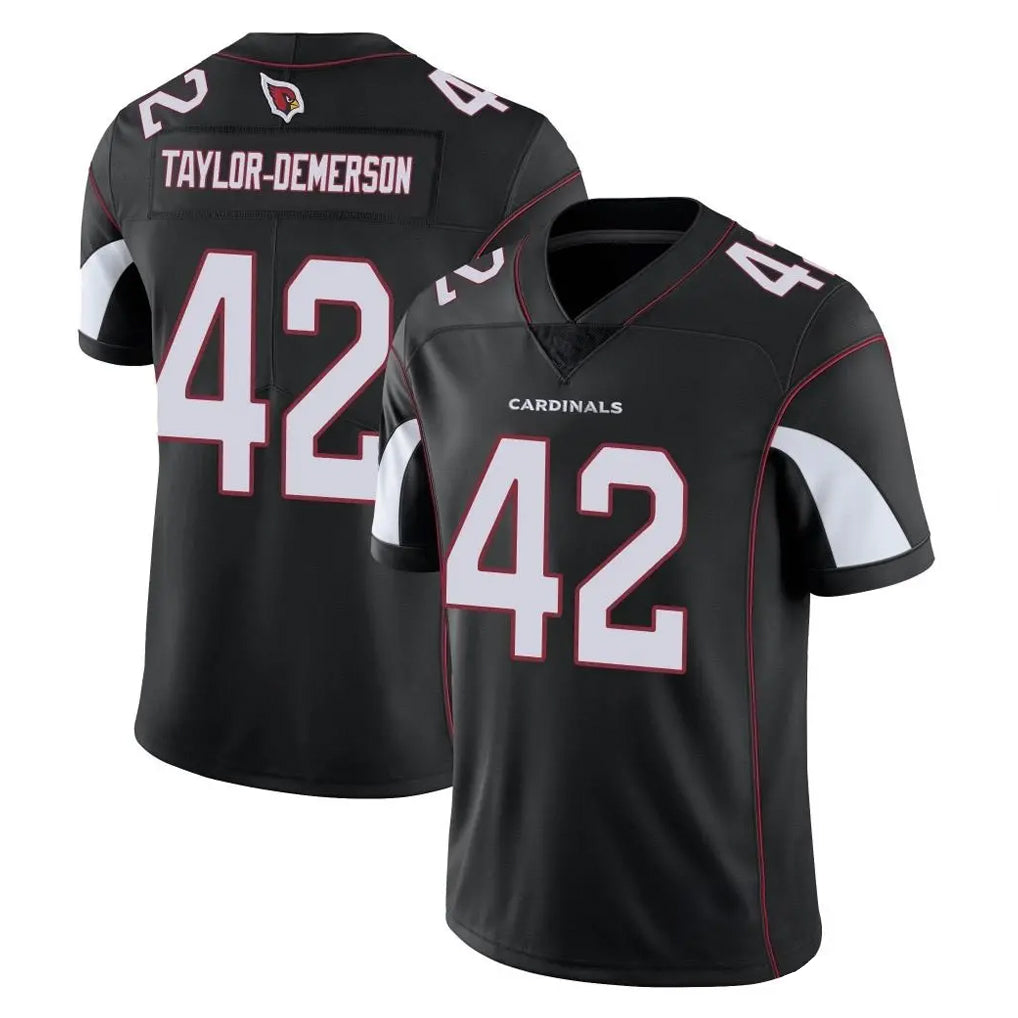 Ncoe A.Cardinals #42 Dadrion Taylor-Demerson Player Black Vapor Limited Home Game Stitched Jerseys