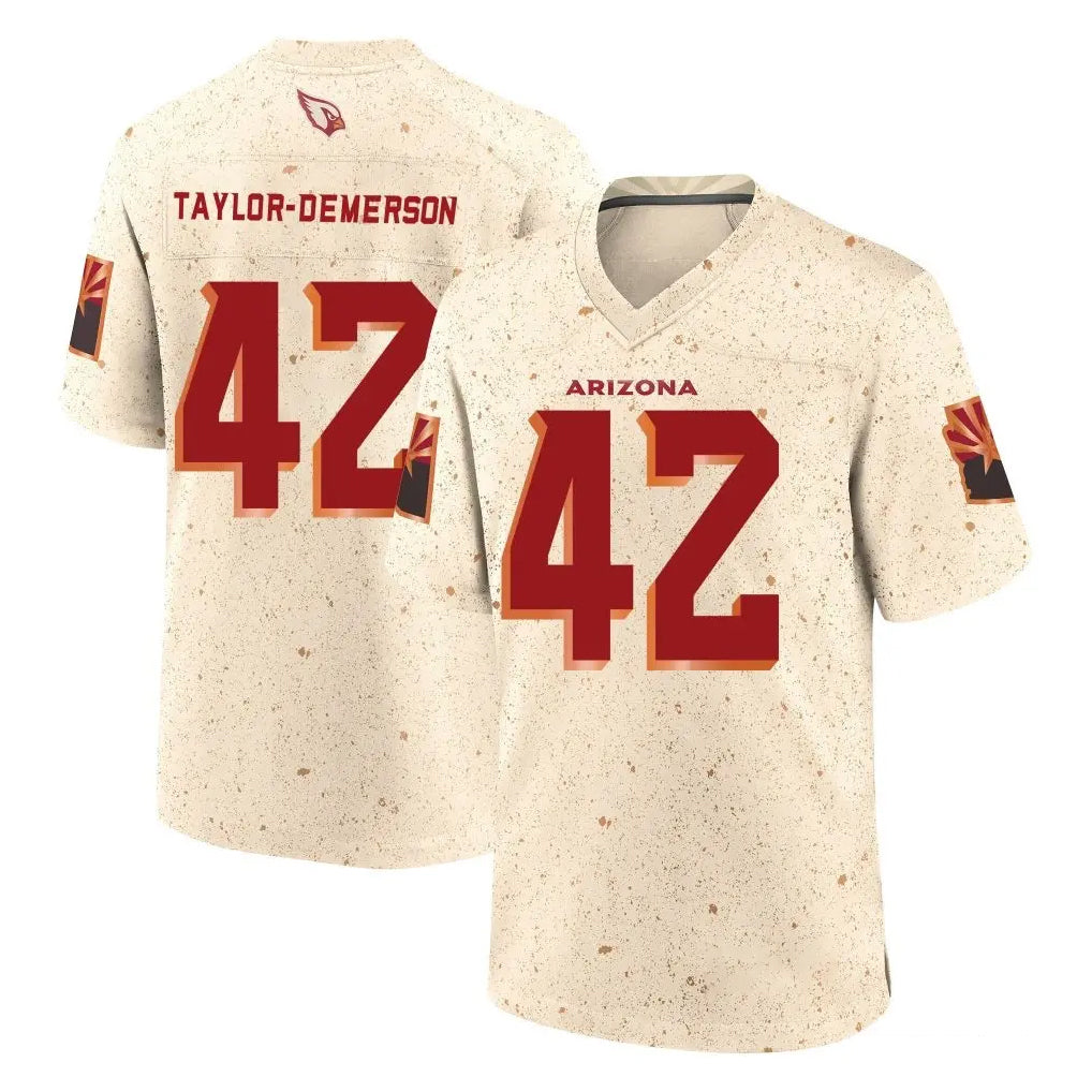 Ncoe A.Cardinals #42 Dadrion Taylor-Demerson Player Cream Rivalries Collection Game Stitched Jerseys
