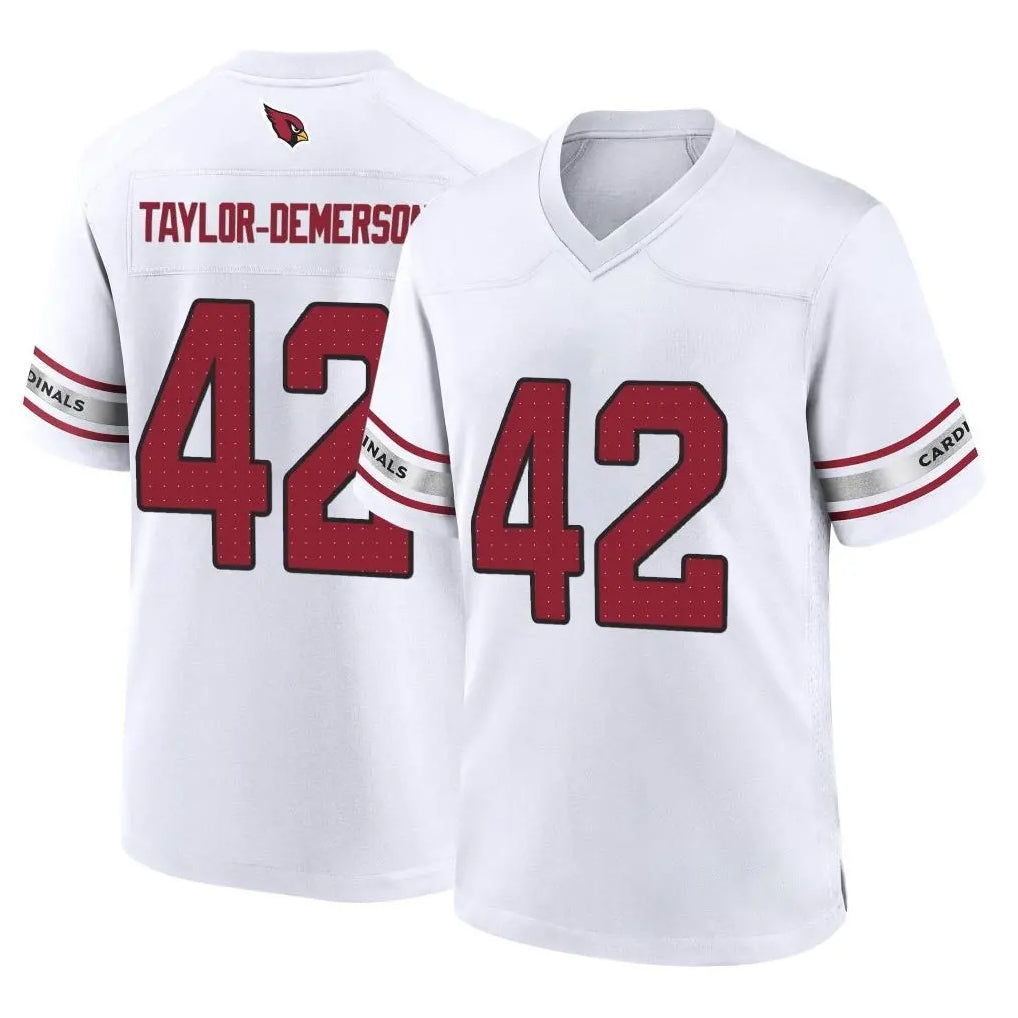Ncoe A.Cardinals #42 Dadrion Taylor-Demerson Player White Home Game Stitched Jerseys
