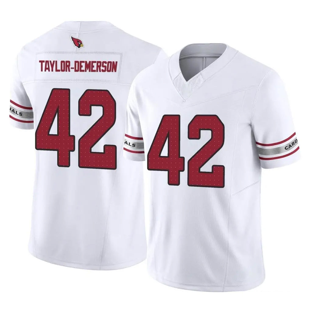 Ncoe A.Cardinals #42 Dadrion Taylor-Demerson Player White Vapor F.U.S.E. Limited Home Game Stitched Jerseys