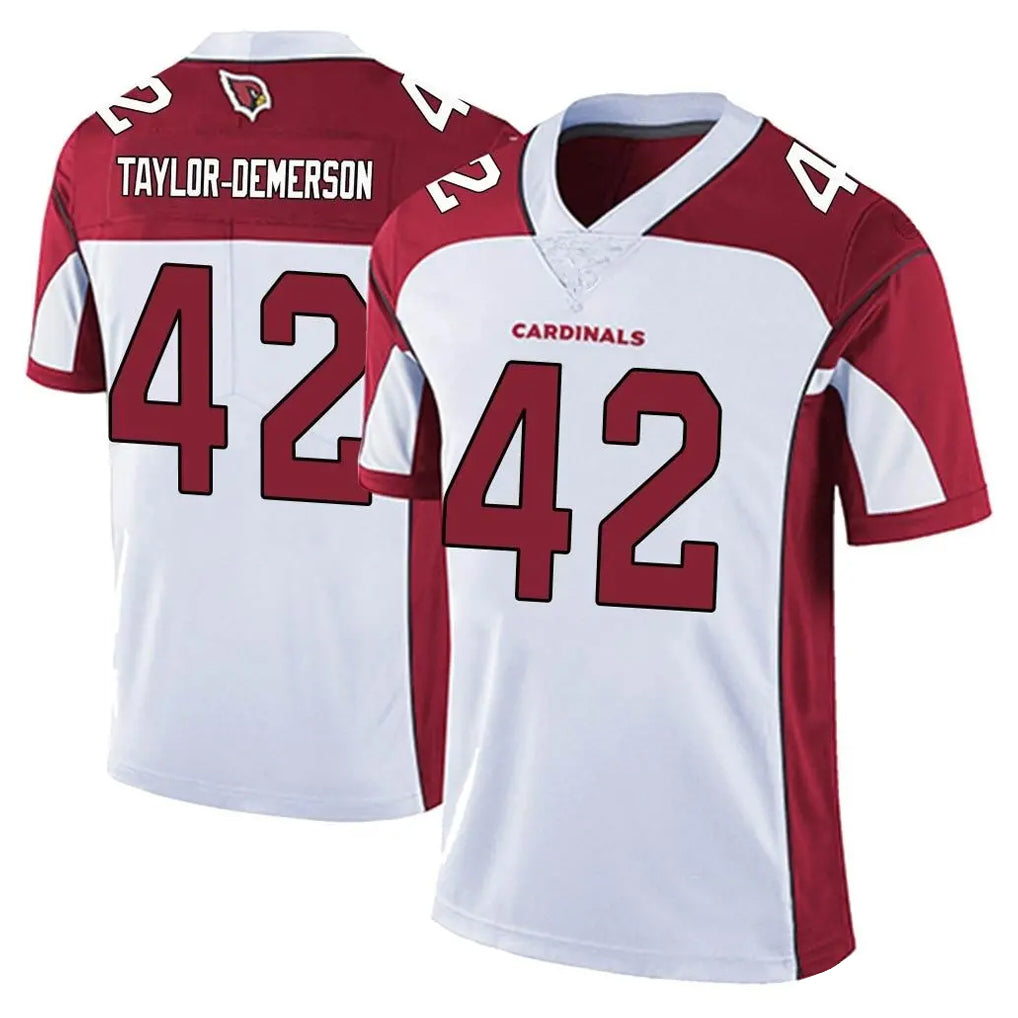 Ncoe A.Cardinals #42 Dadrion Taylor-Demerson Player White Vapor Limited Home Game Stitched Jerseys