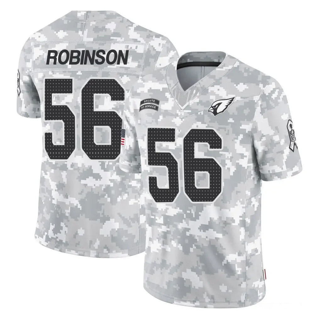 Ncoe A.Cardinals #56 Darius Robinson Player Arctic Camo Limited Salute To Service Home Game Stitched Jerseys