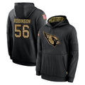 Ncoe A.Cardinals #56 Darius Robinson Player Black Salute to Service Sideline Performance Pullover Hoodies Home Game Stitched Jerseys