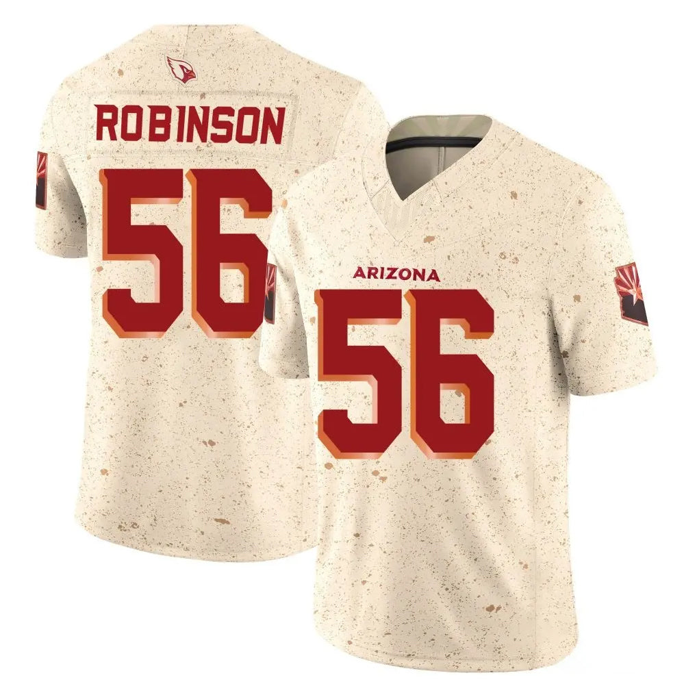 Ncoe A.Cardinals #56 Darius Robinson Player Cream Rivalries Collection Vapor Limited Home Game Stitched Jerseys