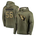 Ncoe A.Cardinals #56 Darius Robinson Player Olive Salute to Service Pullover Hoodie Home Game Stitched Jerseys
