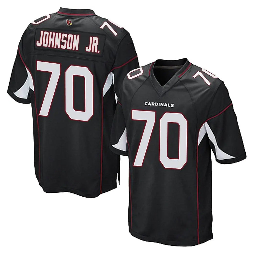 Ncoe A.Cardinals #70 Paris Johnson Jr. Player Black Home Game Stitched Jerseys