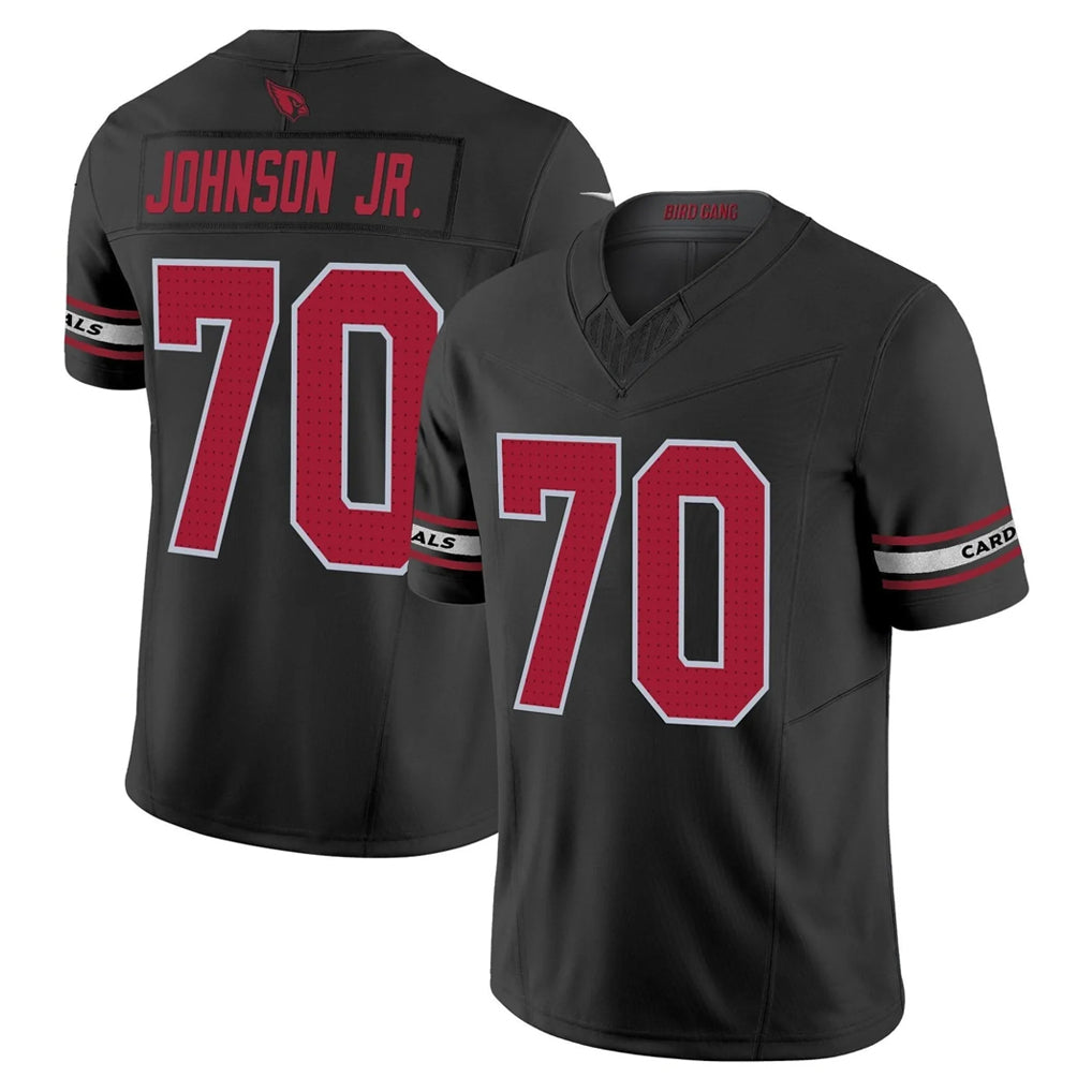 Ncoe A.Cardinals #70 Paris Johnson Jr. Player Black Vapor F.U.S.E. Limited Home Game Stitched Jerseys