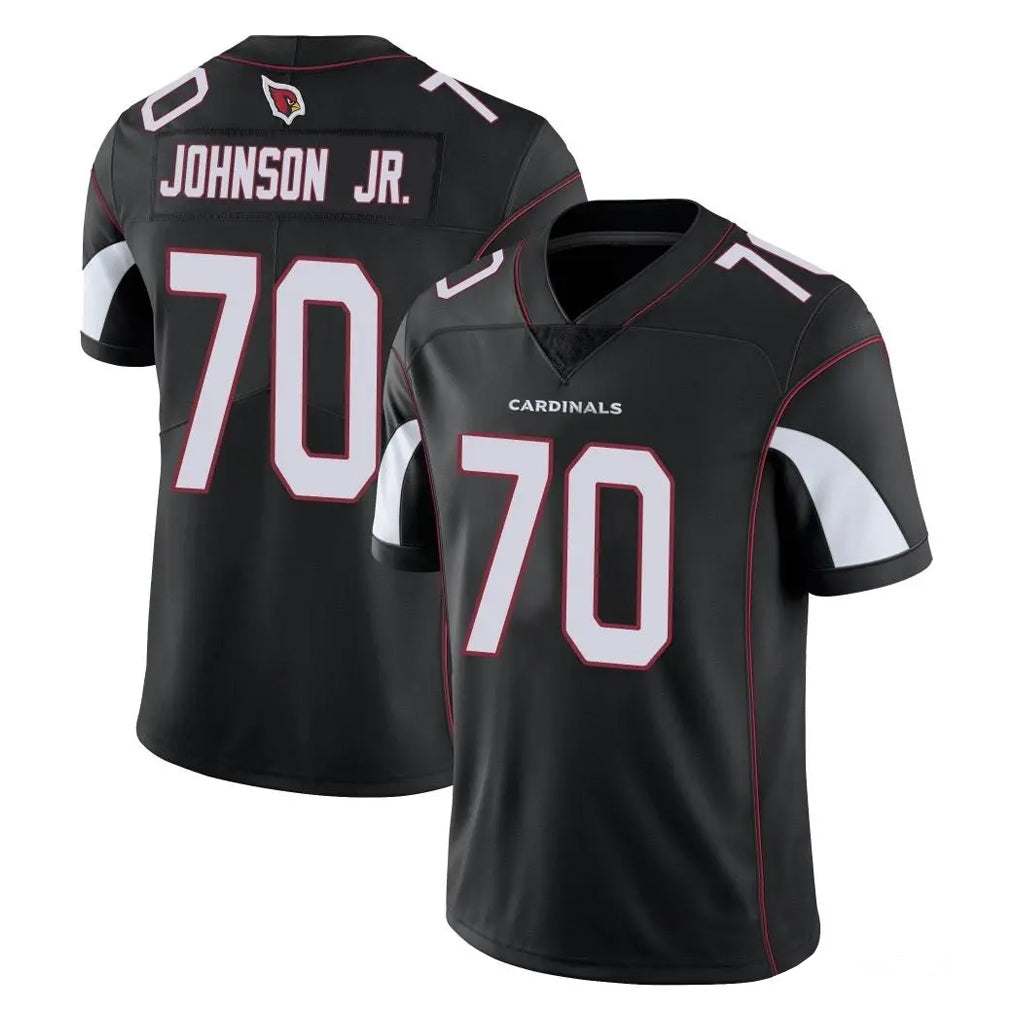 Ncoe A.Cardinals #70 Paris Johnson Jr. Player Black Vapor Limited Home Game Stitched Jerseys