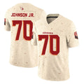 Ncoe A.Cardinals #70 Paris Johnson Jr. Player Cream Rivalries Collection Vapor Limited Home Game Stitched Jerseys