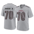 Ncoe A.Cardinals #70 Paris Johnson Jr. Player Gray Atmosphere Fashion Home Game Stitched Jerseys