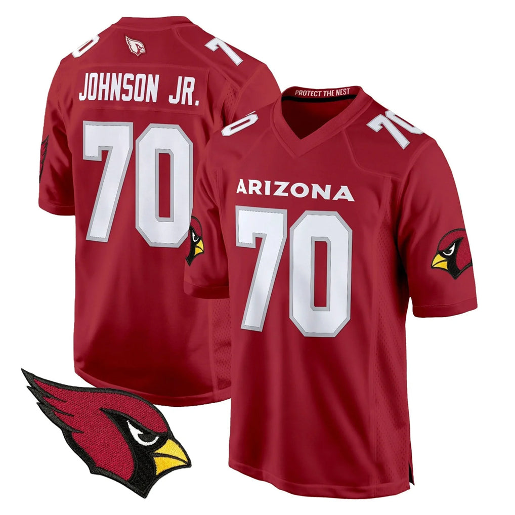 Ncoe A.Cardinals #70 Paris Johnson Jr. Player Red Fashion Home Game Stitched Jerseys