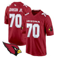 Ncoe A.Cardinals #70 Paris Johnson Jr. Player Red Fashion Home Game Stitched Jerseys