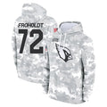 Ncoe A.Cardinals #72 Hjalte Froholdt Player Arctic Camo Limited Salute to Service Pullover Hoodies Game Stitched Jerseys