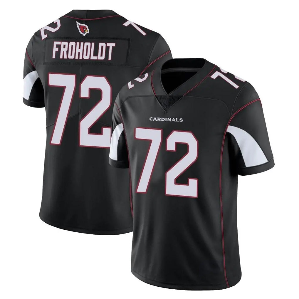 Ncoe A.Cardinals #72 Hjalte Froholdt Player Black Vapor Limited Home Game Stitched Jerseys