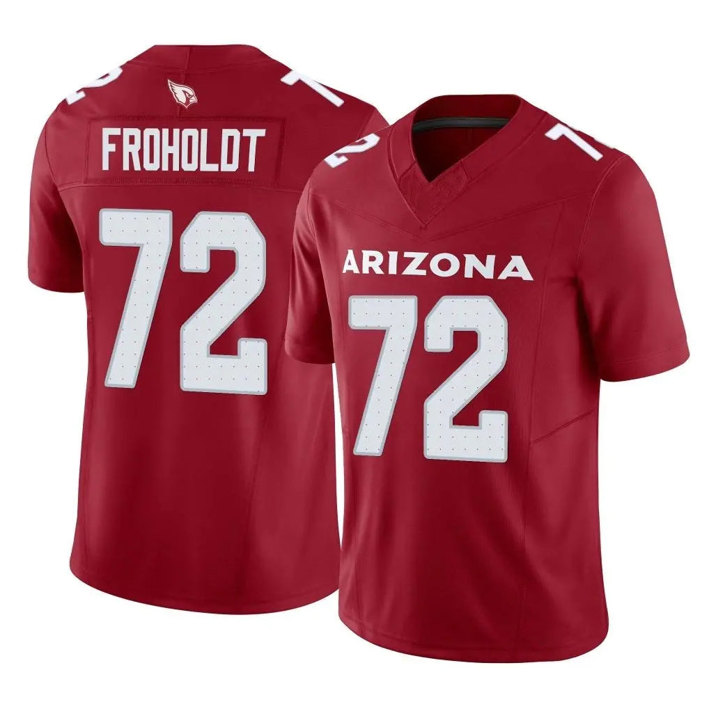 Ncoe A.Cardinals #72 Hjalte Froholdt Player Cardinal Vapor F.U.S.E. Limited Home Game Stitched Jerseys