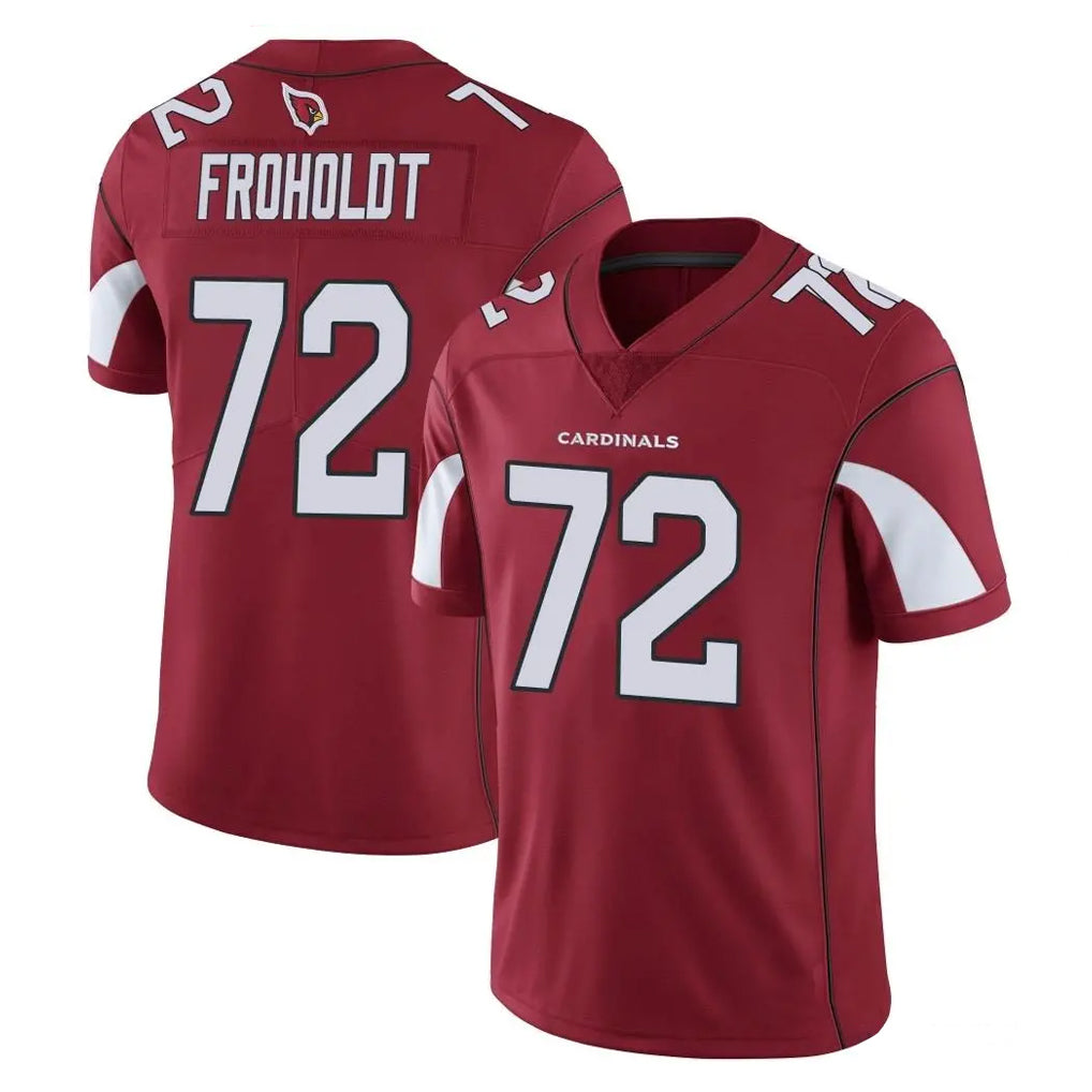 Ncoe A.Cardinals #72 Hjalte Froholdt Player Cardinal Vapor Limited Home Game  Stitched Jerseys