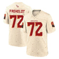 Ncoe A.Cardinals #72 Hjalte Froholdt Player Cream Rivalries Collection Game Stitched Jerseys