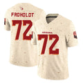 Ncoe A.Cardinals #72 Hjalte Froholdt Player Cream Rivalries Collection Vapor Limited Home Game Stitched Jerseys
