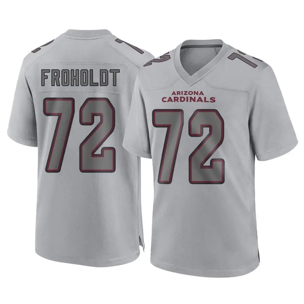 Ncoe A.Cardinals #72 Hjalte Froholdt Player Gray Atmosphere Fashion Home Game Stitched Jerseys