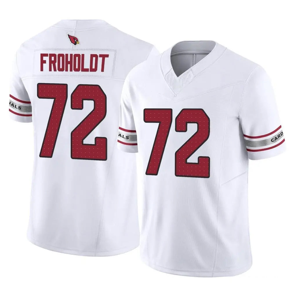 Ncoe A.Cardinals #72 Hjalte Froholdt Player White Vapor F.U.S.E. Limited Home Game Stitched Jerseys