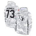 Ncoe A.Cardinals #73 Isaac Seumalo Player Arctic Camo Limited Salute to Service Pullover Hoodies Game Stitched Jerseys