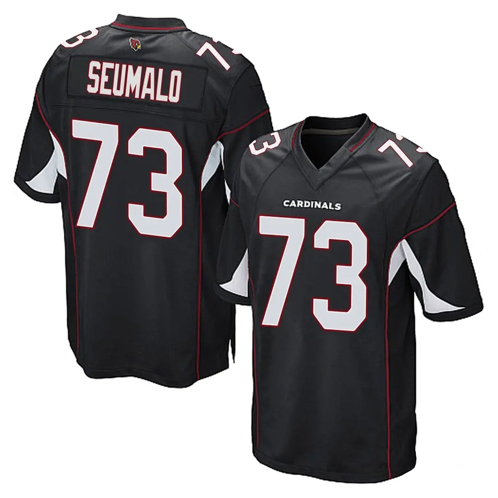 Ncoe A.Cardinals #73 Isaac Seumalo Player Black Home Game Stitched Jerseys