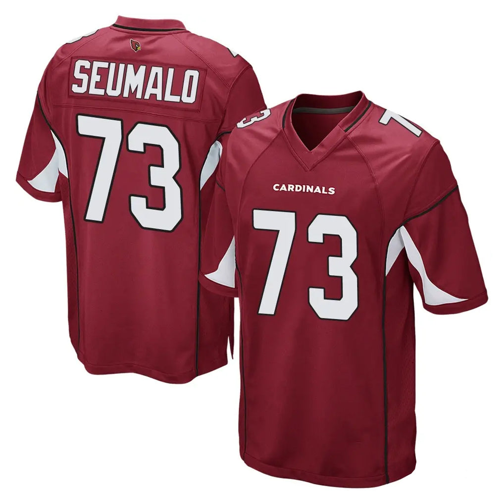 Ncoe A.Cardinals #73 Isaac Seumalo Player Cardinal Home Game Stitched Jersey