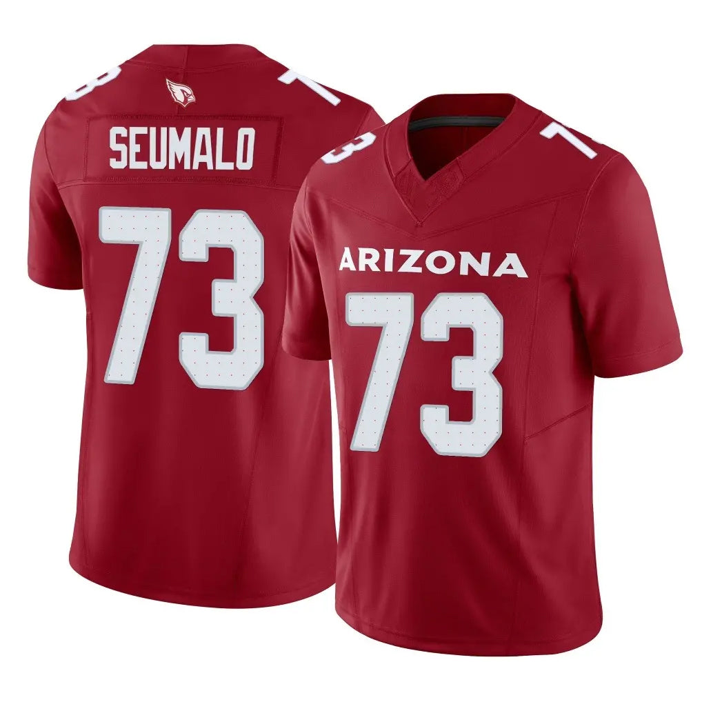 Ncoe A.Cardinals #73 Isaac Seumalo Player Cardinal Vapor F.U.S.E. Limited Home Game Stitched Jerseys