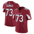 Ncoe A.Cardinals #73 Isaac Seumalo Player Cardinal Vapor Limited Home Game  Stitched Jerseys